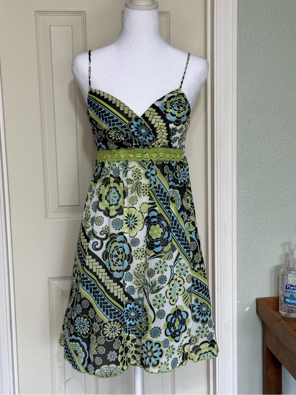 Vintage Y2K Rue 21 Women’s Small Mini Boho Beaded Dress